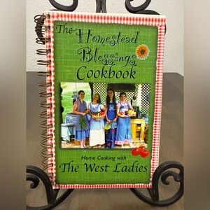 Vintage Spiral Bound Homestead Blessings Cookbook West Ladies